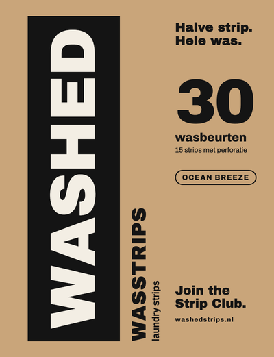 Doos Washed wasstrips, 30 wasbeurten